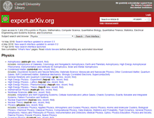 Tablet Screenshot of export.arxiv.org